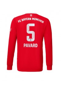 Fotbalové Dres Bayern Munich Benjamin Pavard #5 Domácí Oblečení 2022-23 Dlouhý Rukáv